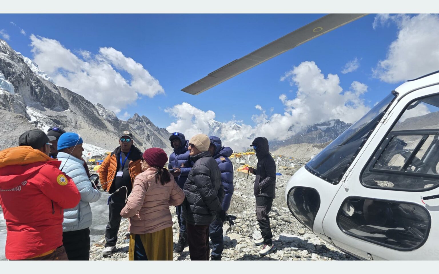 Ministers Lekhak and Pande Visit Sagarmatha Base Camp to Enhance Tourism